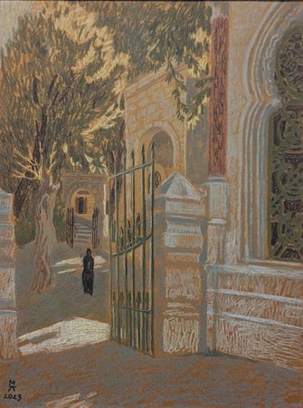 Екатерина Маланьина (Авторская графика - 
                  33 x 45 см) Кружево Стамбула