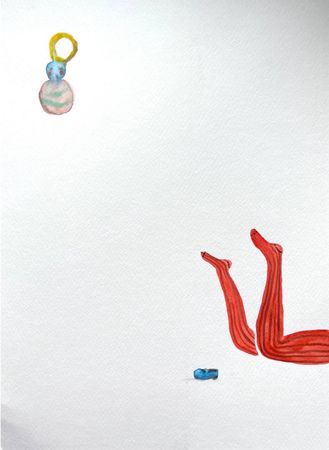 Лина Кордюченко (Авторская графика - 
                  30 x 40 см) Поиграли