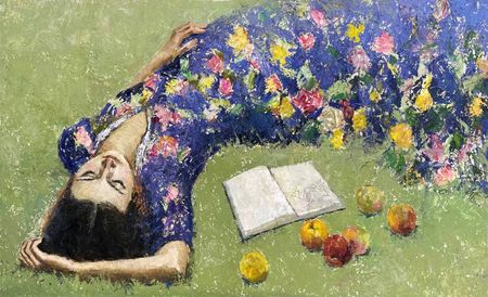 Ёкуб Бекназаров (Картина, живопись - 
                  110 x 67 см) Пикник