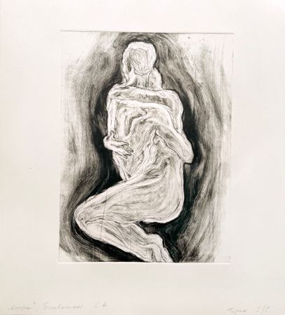 Серафима Беневольская (Графика печатная - 
                  27 x 29 см) Опора