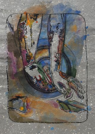 Дарья Мазур (Графика печатная - 
                  21 x 30 см) Из серии "Hello Kitty"