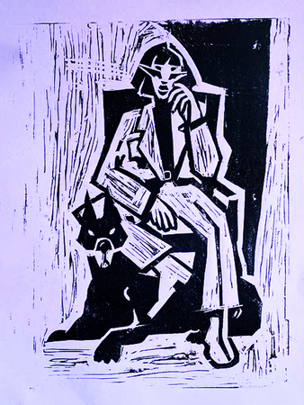 Лёля Нуар (Графика печатная - 
                  21 x 29.7 см) Dogthooth