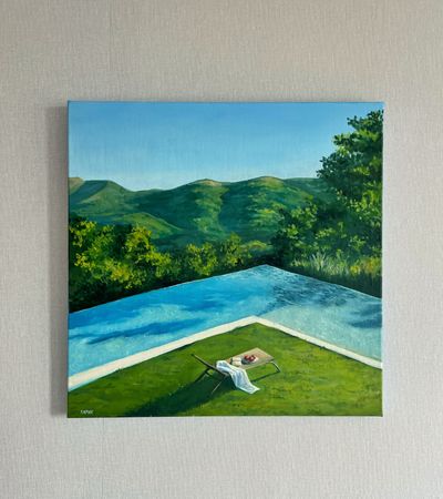 Ксения Карих (Картина, живопись - 
                  50 x 50 см) Наслаждение