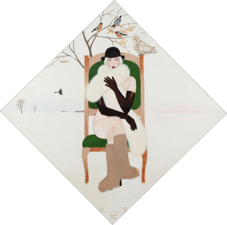 Андрей Аверьянов (Картина, живопись - 
                  60 x 60 см) Зима