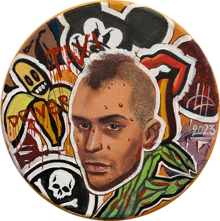 Динара Хёртнагль (Картина, живопись - 
                  15 x 15 см) Generation Pepsi. Taxi driver