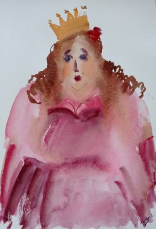 Елена Санина (Авторская графика - 
                  27 x 39 см) Высокая мода