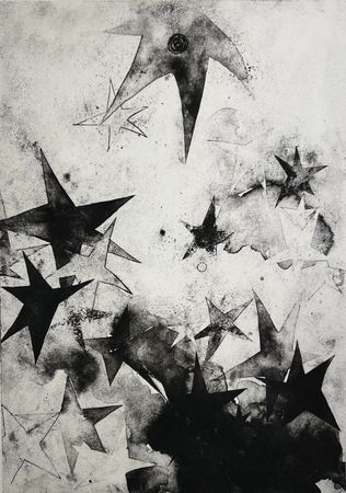 Мария Зайцева (Графика печатная - 
                  33 x 44.4 см) Рождение звезды