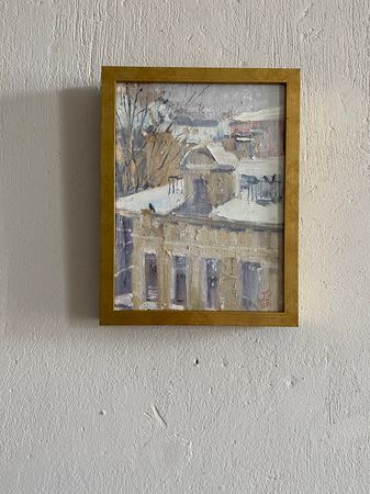 Валерия Привалихина (Картина, живопись - 
                  18 x 24 см) Снежный день