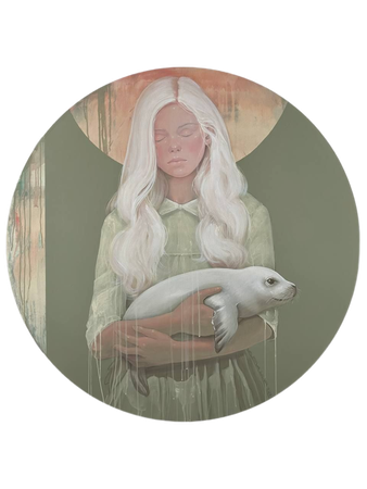 Лилия Валеева (Картина, живопись - 
                  120 x 120 см) Сохраняя