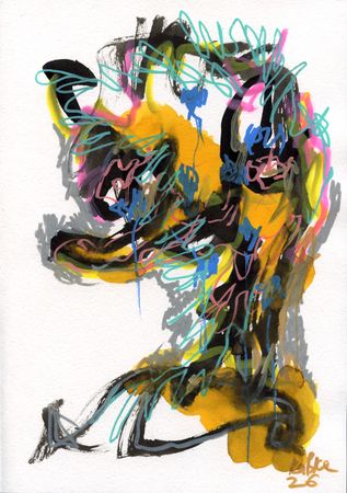 Дмитрий Кавка (Авторская графика - 
                  21 x 29.7 см) Человек