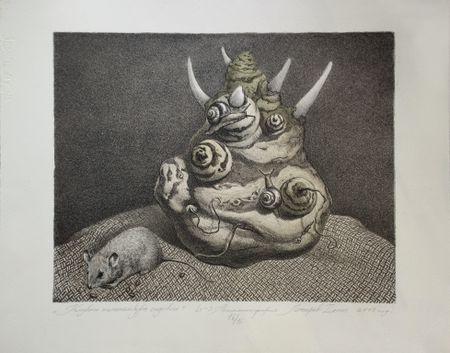 Денис Лотарев (Графика печатная - 
                  42.5 x 36 см) Клубень топинамбура садового