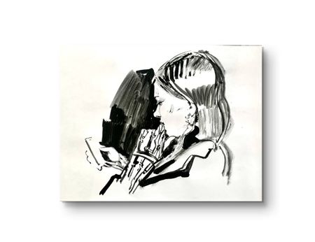 Ева Гец (Авторская графика - 
                  27 x 20 см) Аня