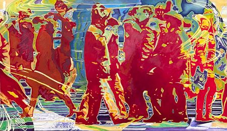 Екатерина Воронкова (Картина, живопись - 
                  188 x 110 см) Crowd l