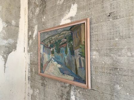 Елизавета Тульчинская (Картина, живопись - 
                  40 x 39 см) Улица. Этюд