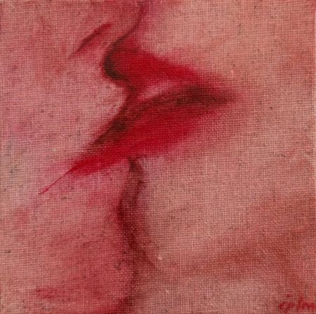 Виктория Зарецкая (embrassé par la muse) (Авторская графика - 
                  10 x 10 см) Привязанность