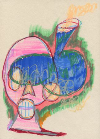 Дмитрий Кавка (Авторская графика - 
                  20 x 28 см) Натюрморт с цветами