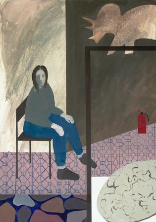 Анна Мельниченко (Картина, живопись - 
                  70 x 100 см) Палеонтологический музей