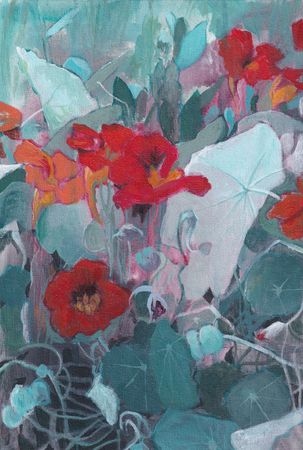 Стас Воробьёв (Авторская графика - 
                  30 x 40 см) Настурции