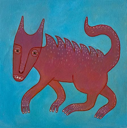 Анастасия Котова (Картина, живопись - 
                  40 x 40 см) Уголек. Дух домашнего очага