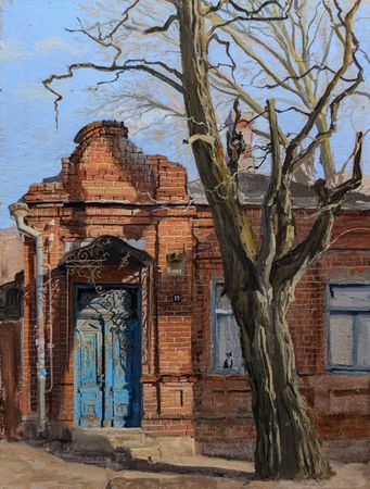Михаил Псюрников (Авторская графика - 
                  20 x 26 см) 13 дом на 31 линии
