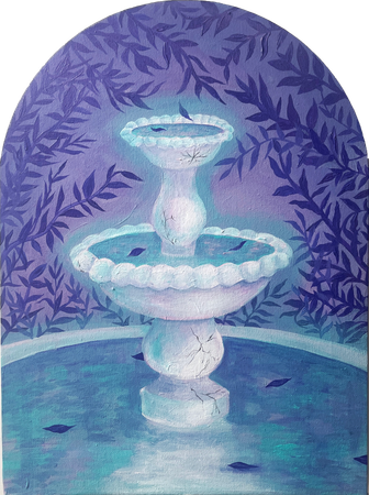 Лера Варпаева (Картина, живопись - 
                  30 x 40 см) Фонтан