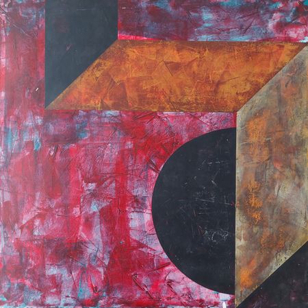 Василий Крушельницкий (Авторская графика - 
                  74 x 74 см) Городской пейзаж