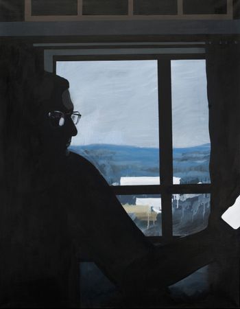 Анна Мельниченко (Картина, живопись - 
                  70 x 90 см) Портрет отца