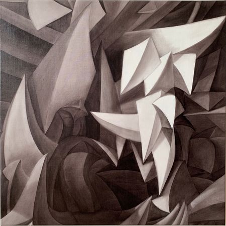 Ольга Тобрелутс (Картина, живопись - 
                  60 x 60 см) Транскодер Армагеддон. II