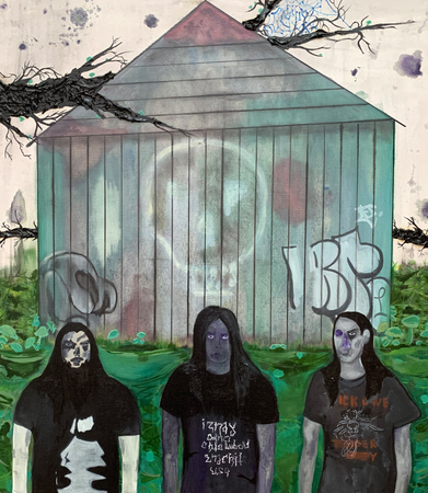 Eвгений Сахацкий (Картина, живопись - 
                  70 x 80 см) Dead inside