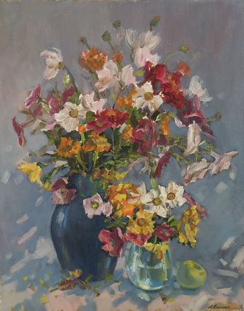 Елена Санина (Картина, живопись - 
                  40 x 50 см) Теплый октябрь