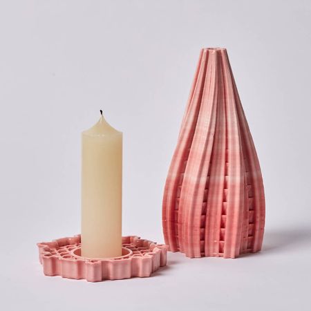 Данил Карамушкин (Скульптура - 
                  13 x 21 см) Сет "Snowflake skyscraper pink gingerbread" №1