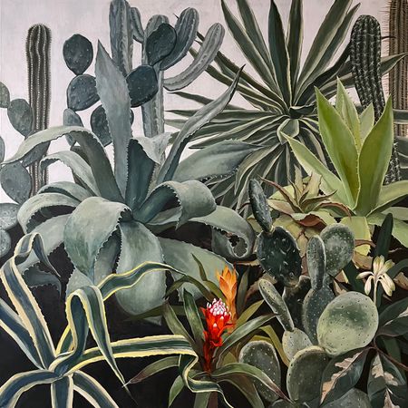 Александра Курьянова (Картина, живопись - 
                  100 x 100 см) Старая оранжерея