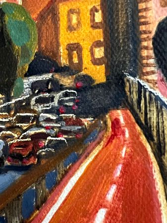 Мила Гаврилова (Картина, живопись - 
                  24 x 18 см) Крепостной мост