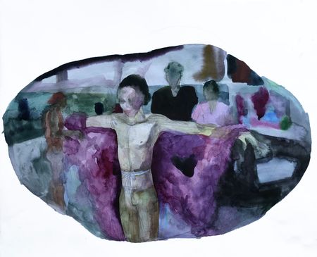 Алена Смолина (Авторская графика - 
                  59 x 48 см) Транс
