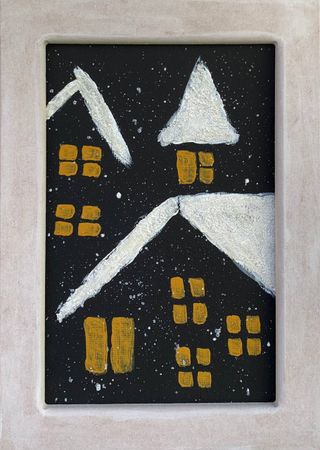 Дарья Иванова (Картина, живопись - 
                  25 x 35 см) Тихие крыши