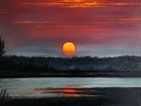 Маргарита Басалей (Картина, живопись - 
                  40 x 30 см) Зарево