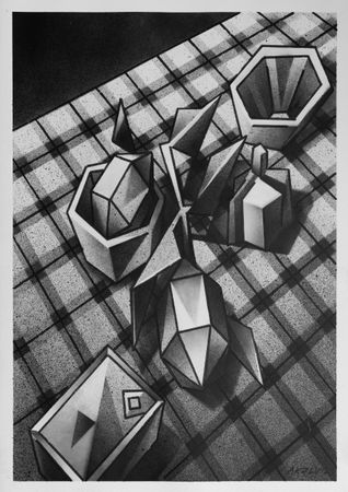 Александр Козлов (Авторская графика - 
                  59.4 x 84.1 см) №453 — Натюрморт с лимонами