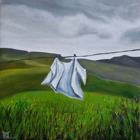 Мария Субботина (Картина, живопись - 
                  50 x 50 см) Дыши