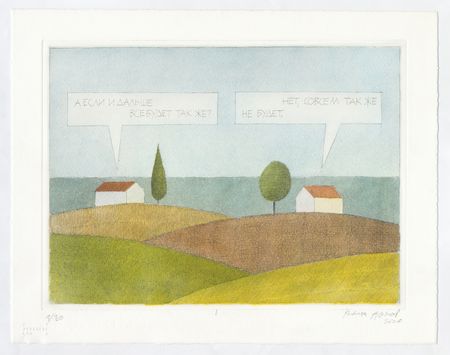 Никита Алексеев (Графика печатная - 
                  46 x 35.5 см) Прибрежные разговоры I