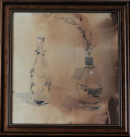 Дарья Парий (Авторская графика - 
                  34.5 x 36 см) Натюрморт с розмарином
