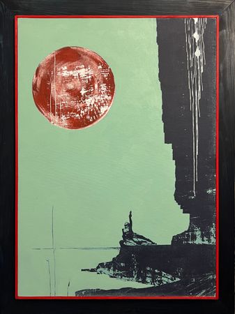 Нина Григель (Картина, живопись - 
                  61.5 x 81.5 см) Конец одного — начало нового