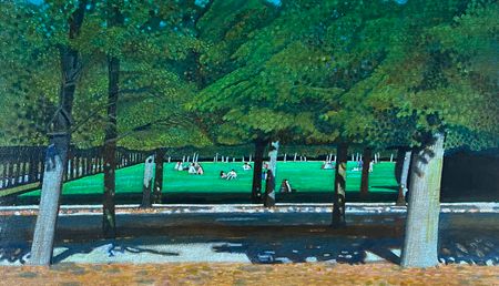 Иван Афонский (Картина, живопись - 
                  49 x 28 см) Пикник