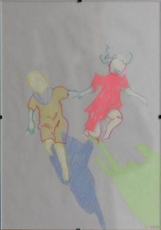 Анастасия Малиновская (Авторская графика - 
                  20 x 30 см) Места_пока все дома