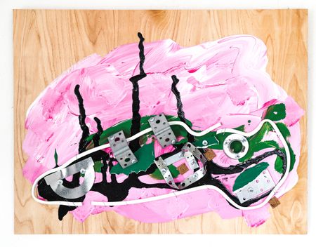 Пётр Быстров (Коллаж / ассамбляж - 
                  60 x 45 см) Sneaker No. 1
