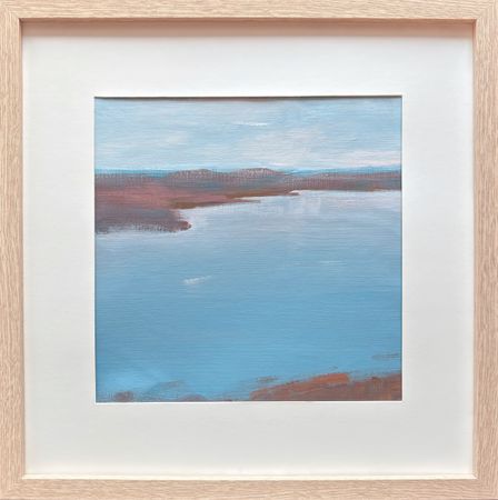 Александра Савина (Авторская графика - 
                  30 x 30 см) Этюд с озером