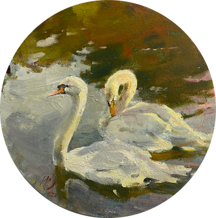 Надежда Воронцова (Картина, живопись - 
                  30 x 30 см) Верность
