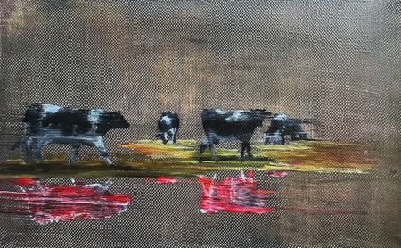 Данила Даренских (Картина, живопись - 
                  40 x 25 см) Дождь