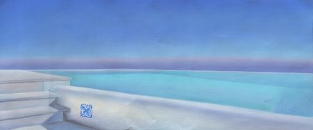 Елена Курочко (Картина, живопись - 
                  95 x 40 см) San Remo