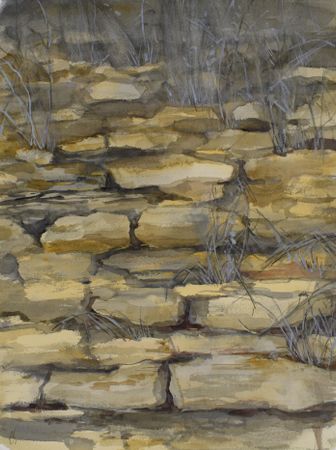 Елена Санина (Авторская графика - 
                  30 x 42 см) Эхо веков