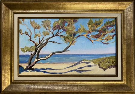 Алексей Кротов (Картина, живопись - 
                  33 x 23 см) Дерево на берегу Куршской косы